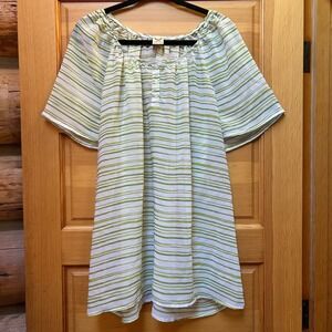 VTG Womens Sheer Tunic Top Blouse Plus Size 3X Cottagecore Grunge Fairy Retro